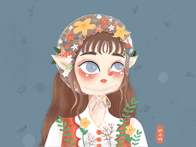 Flowers and Teenagers dribbble flowers 插图