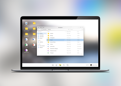 Windows Redesign Mockup app concept desktop app layout mockup redesign ui windows