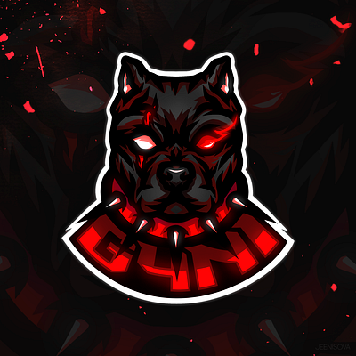 Dog esports logo, mascot art artwork bulldog dog esport esport logo evil illustration logo logotype mascot mascot logo