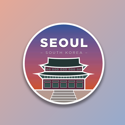 Seoul Snapchat Geofilter badge circle geofilter logo seoul snapchat snapchat filter south korea