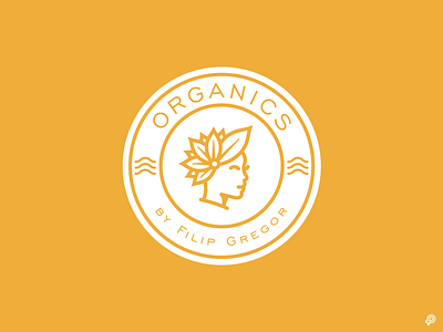 ORGANICS branding design hairdresser icon illustration leaf leafs lineart logo logo design monochrome natural nature vector woman