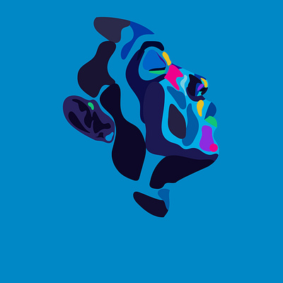 Fluid Portrait abstract fluid illustration portrait