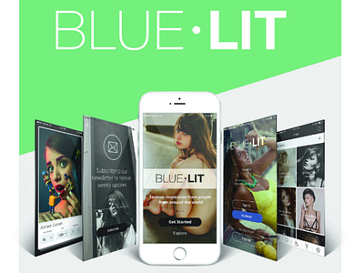 BlueLIT app (2015 Version) android app art creative fashion fashion cover fashion magazine fashion photography london magazine model modelling photo photos ui uk user experience ux vogue