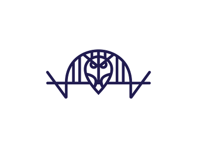 Bridge Guard Logo animal architecture bird bridge design guard logo logo design logos mascot overpass owl pass path road security