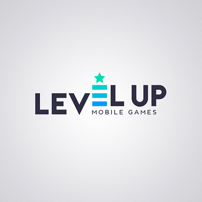 Logo design for Level Up Mobile Games app design branding logo logo design mobile app