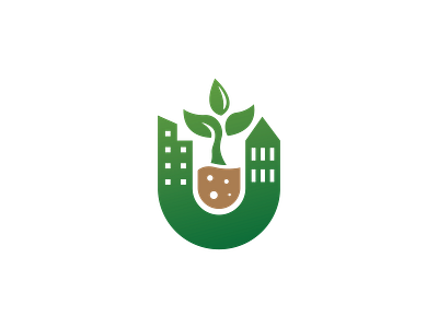 City Grown Logo cereal city design farm farm logo farming food grown logo logo design logos natural nature plant pot restaurant vegan vegetarian