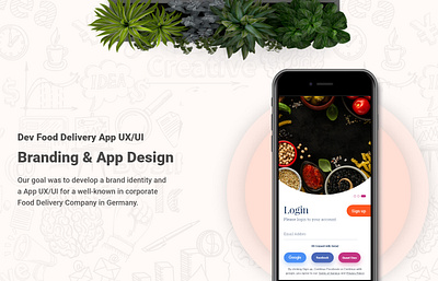 Dev Food Delivery App UI Free Download app branding burger delivery devdesign devdesign.studio download food food app food delivery free freebie material online reservation restaurant trend ui ux xd