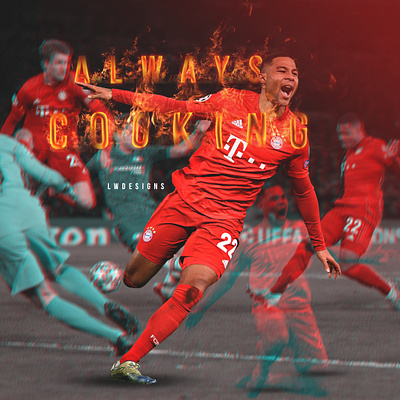 Serge Gnabry - Bayern Munich bayern munich design dribbleartist fifa fifa 20 fifa 20 edit football football club football design football edit footballer gfx gfx design illustration lionel messi photoshop poster serge gnabry soccer edit wallpaper