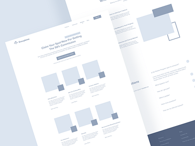 Wireframe Design branding clean design footer grayscale homepage interface landing page layout mockup sitemap sketch ui ui8 ux web web design website wireframe xd