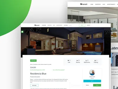 Gharasti Real Estate Website Design branding design ui web design website