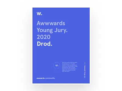 Awwwards Young Jury 2020 app design awwwards certificate designers jury ui design web design