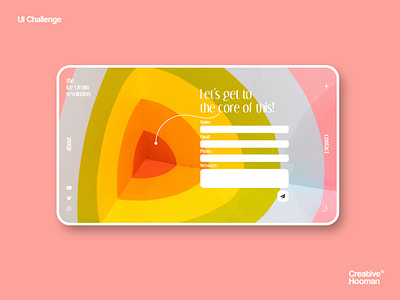 30 Days UI Challenge #004 branding clean contact contact us contest dailyui design icecream illustration playful shot typography ui uidesign userinterface vector web design website