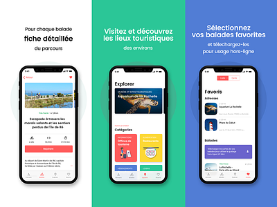 loopi IOS 2019 - Balades à vélo, GPS vélo et points d'intérêts branding bycicle design flat illustration ios ios app design minimal mobile app mobile app design tourism ui ux