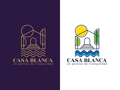 Logo CasaBlanca art direction brand brand identity design graphicdesign hotel branding imagotype logo