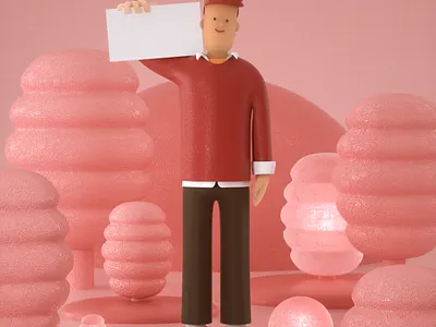 Villain c4d design illustration letter mascot roles three dimensional ui 三维