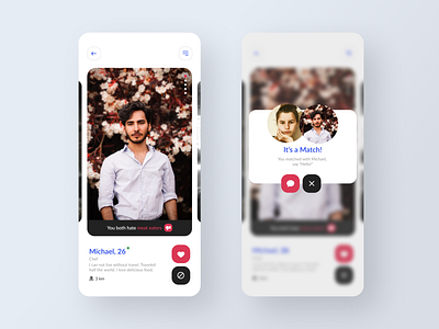 Dating app - vol. 3 app flat interface ios mobile ui