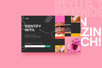 Prelaunch Landing Page for an exciting new media platform. branding design landing page layout ui ux