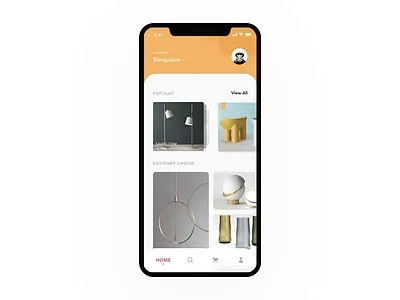 Ecommerce app UI interaction adobexd animated gif animation app auto animate easyin ecommerce ecommerce app ecommerce design furniture app gif interaction interaction design page ui ux