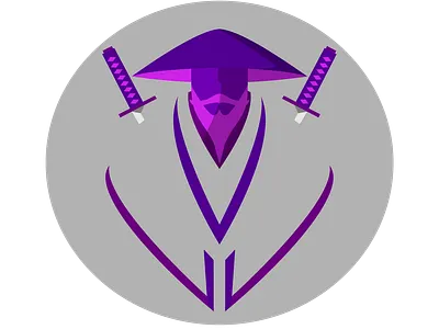 uix Samurai design illustration logo logo design ninja ninja mascot logo design samurai vector