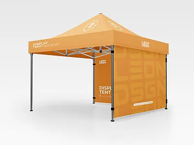 Display Tent Mockup Free PSD branding exibition freebies mockup tent