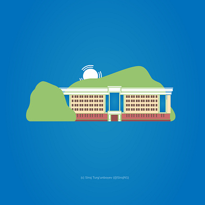 Jizzakh state pedagogical institute design illustration