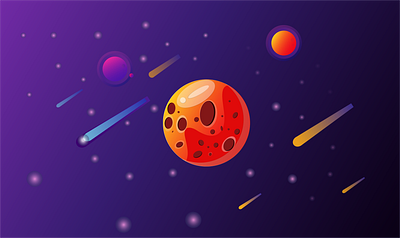 Space art design illustration