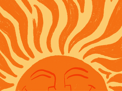 Happy Sunday hot illustration mexican sol sun sunday sunny warm