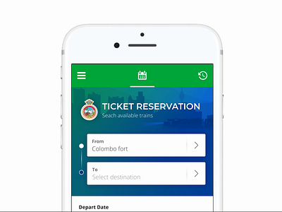 Railway booking app anmiation booking railway sri lanka