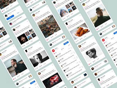 ui components app card clean color component design designs mobile social social media style ui ui card ui component user interface design userinterface ux