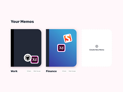 Stickers for #MemoApp #usememo adobexd madewithxd memo memos notebooks notes