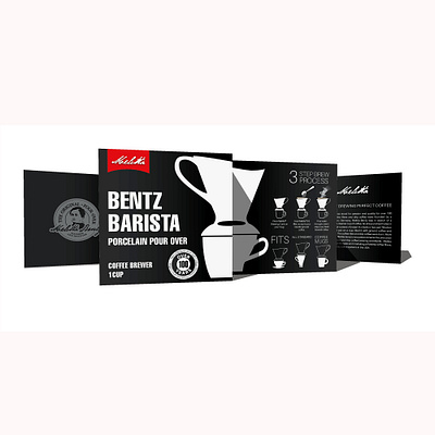 BENTZ BARISTA 3d brewery coffee cup graphic design