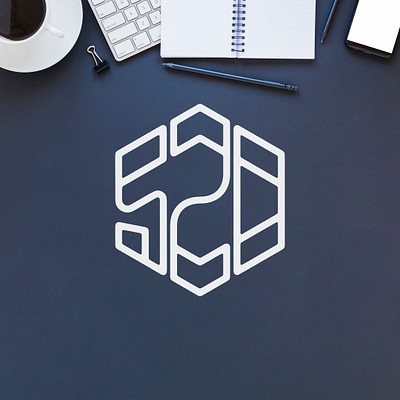 520 Logo area code arizona hexagon hexagon logo hexagonal logo logo design logo designer logodesign logodesigner monoline tucson