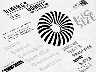 Dinings Donut basic design branding design illustration logo typography vector