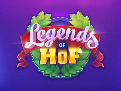 Legends of HoF Logo branding design game game art icon illustration logo mobile typography ui