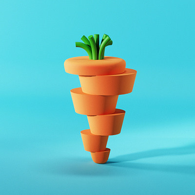 Chopped carrots 3d 3d art 3d artist 3dsmax carrots corona design illustration inspiration