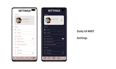 Daily UI Day 007 007 app appsettings dailyui dailyuichallenge design designer settings settingspage sketch ui uidesign ux uxdesign