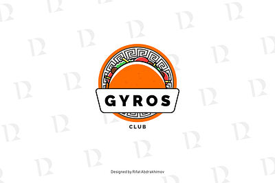 Gyros Club, logo design branding design dribbble flat food graphic design greece gyros icon illustration logo minimal restaurant vector