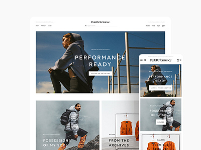 A fresh start - Peak Performance design designer designers digital design digital designer ecommerce peak peak performance ui user experience user experience design user experience ux user interface design ux web web design website