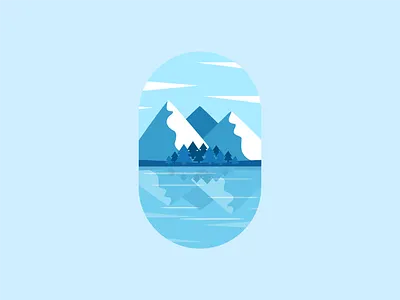 Snow day adobe illustrator design illustrator landscape nature snow trees vector