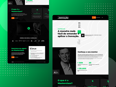 WIP - AAA Masterclass - Landing Page dark design education website landing page responsive web design site ui webdesign