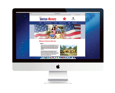 American eWarranty Website design photoshop web