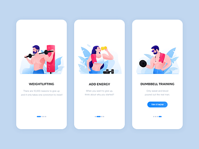 Guide pages app design illustration ui