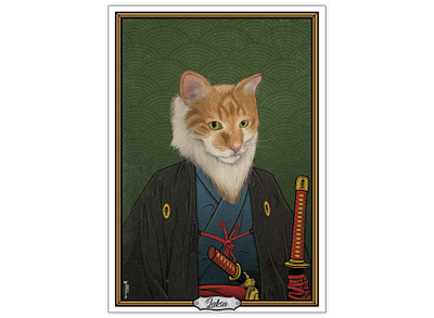 "Laksa" - Pet Portait adobe illustrator character design graphic design illustration photoshop portrait illustration wacom