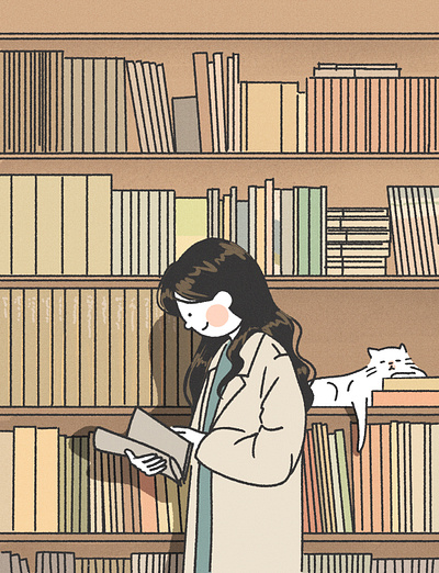 Book store illustration