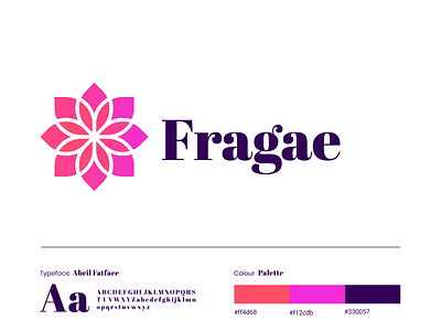 Fragae essential 🌸 brand identity branding cosmeticlogo graphicdesign illustration logo logodesign