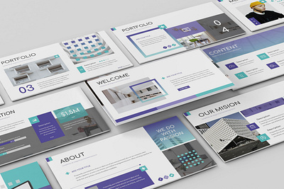 Kotak - Geometrics Powerpoint Template business presentation clean design illustration investor lookbook pitchdeck powerpoint template presentation slides