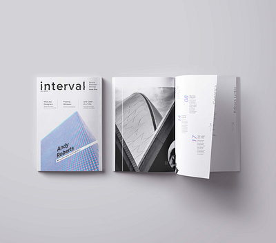 Interval Magazine. A space for designers design typography