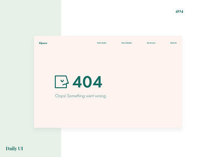 Daily UI #008 404 dailyui ui
