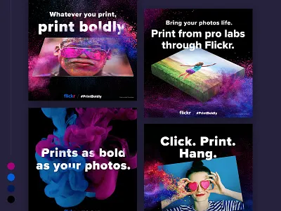 Print Boldly Campaign Ads campaign colors splash