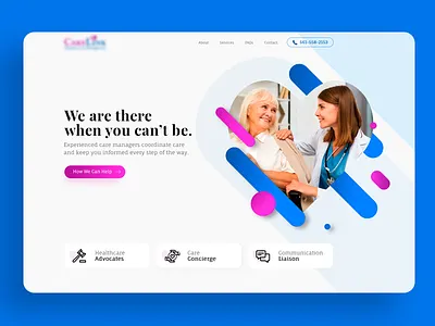 Healthcare Web Design health healthcare heart illustrator modern modern design photoshop trendy ui ux vector vector design webdesign